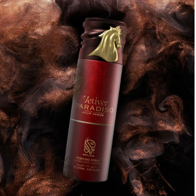 Vetiver Paradiso 200ml Body Spray by Nylaa (Pack of 12)