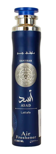 Asad Zanzibar 300ml Air Freshener by Lattafa (Pack of 12)