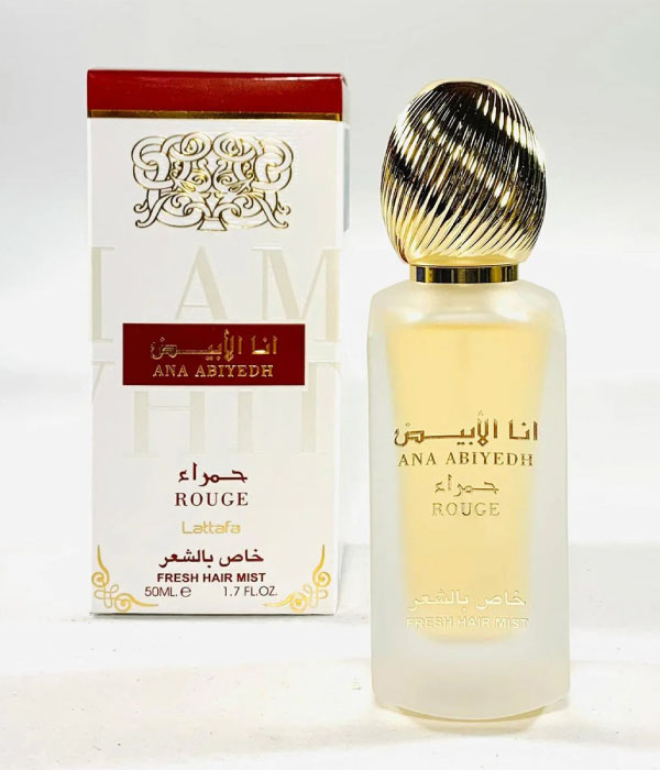 Ana Abiyad Rouge 50ml Hair Mist by Lattafa