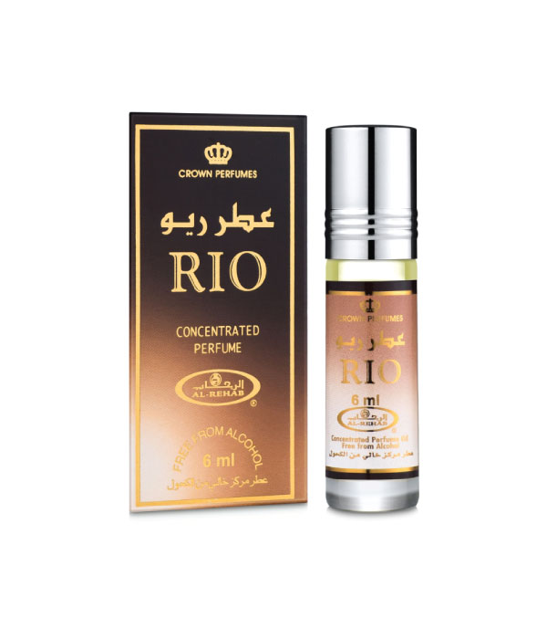 Pack of 6 - Rio  6ml Perfume Oil by Al Rehab