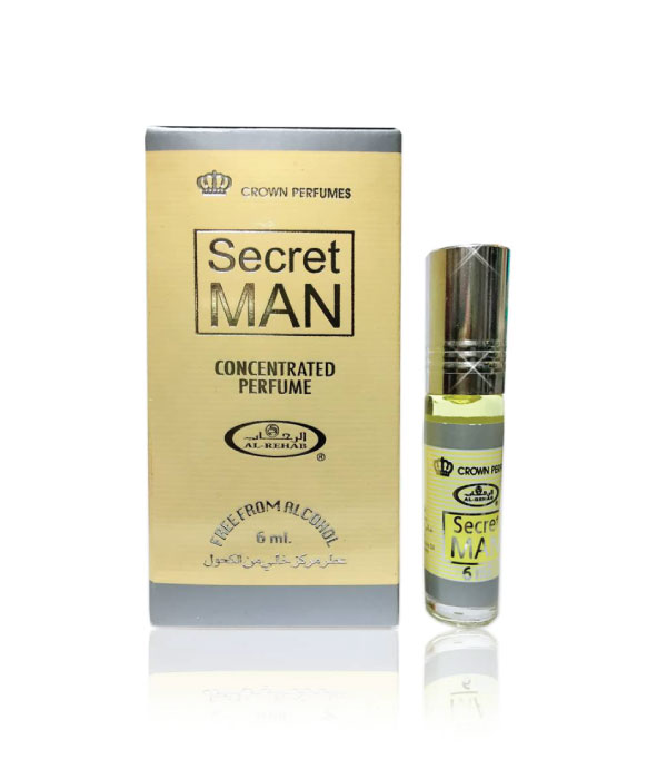 Pack of 6 - Secret Man  6ml Perfume Oil by Al Rehab